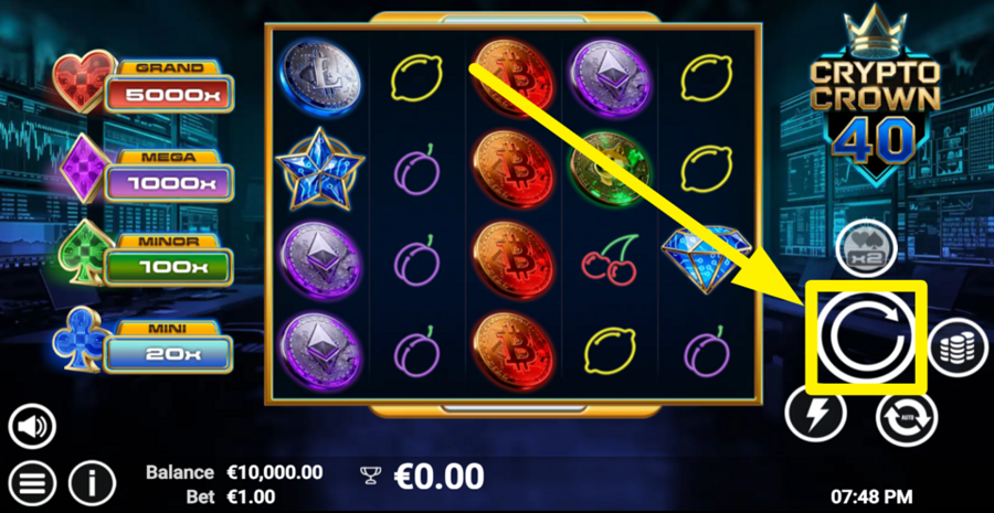 Crypto Crown 40 Spin