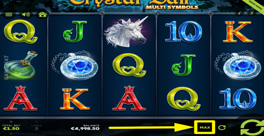 Crystal Ball Multi Symbols Max Bet