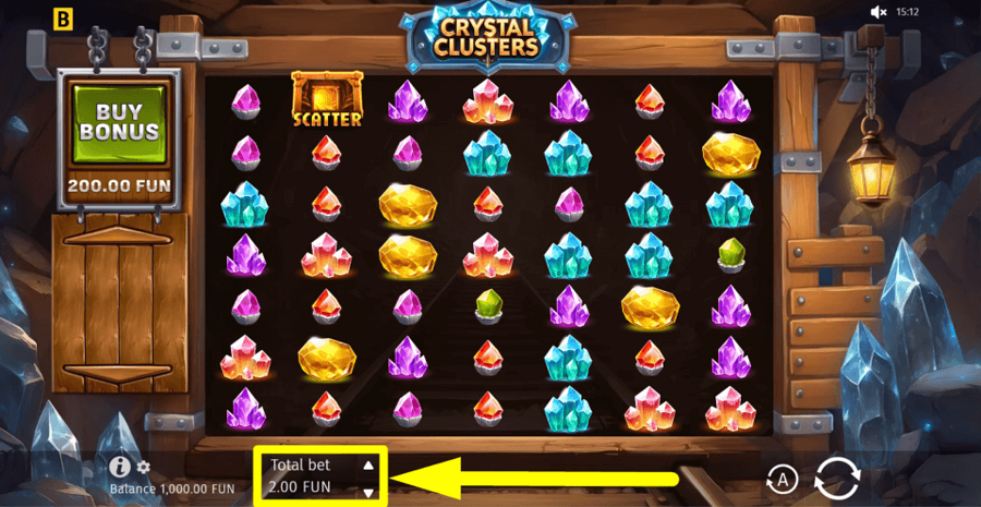 Crystal Clusters Bet Value
