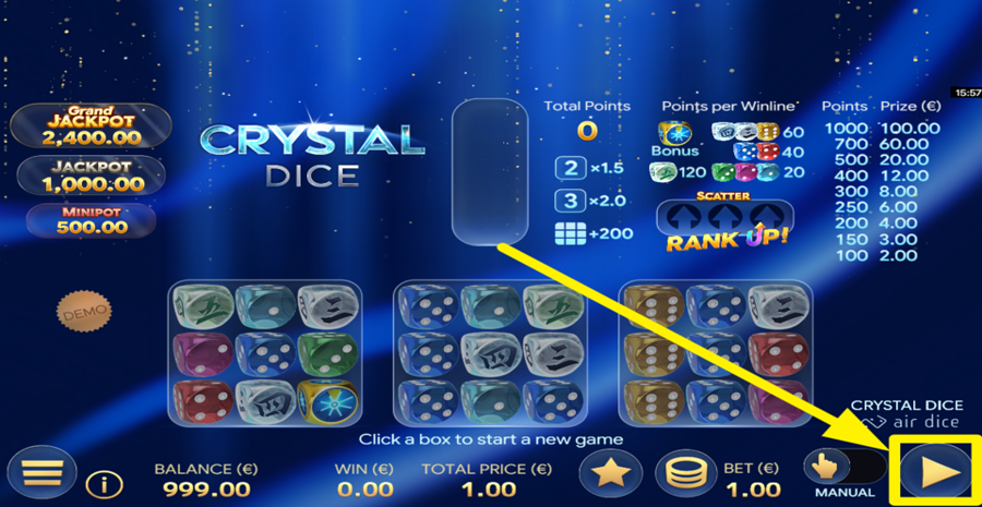 Crystal Dice Play