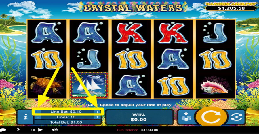 Crystal Waters Adjust Bet Per Line