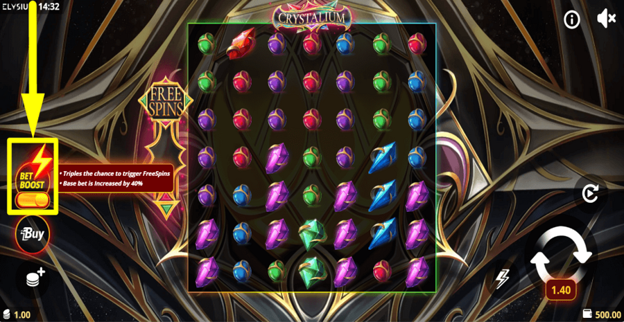 Crystalium Bet Boost Feature