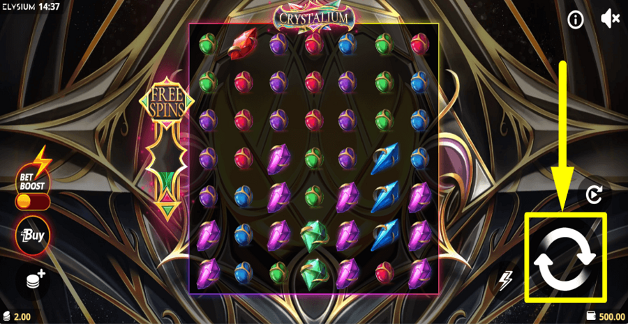 Crystalium Spin Button