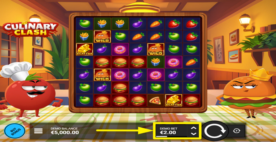 Culinary Clash Adjust Bet