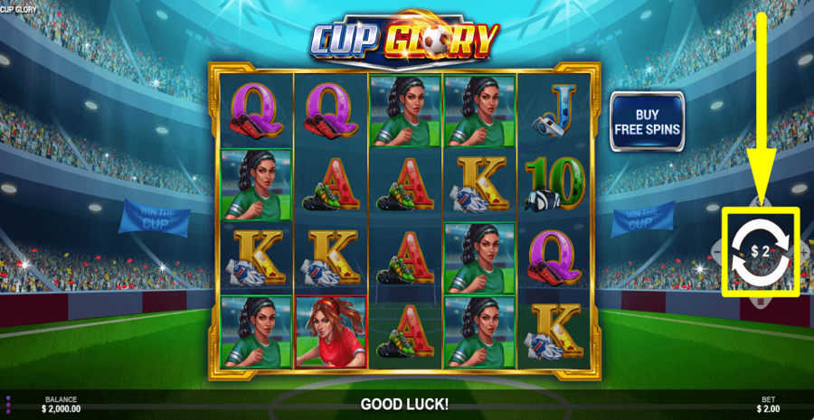 Cup Glory Spin Button