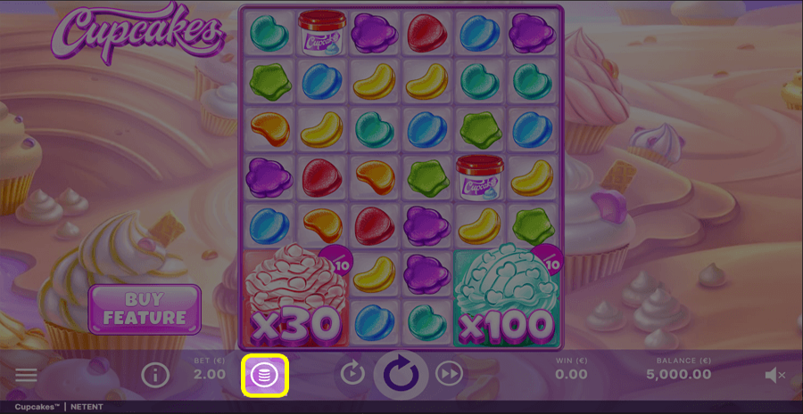 Cupcakes Bet Buttons