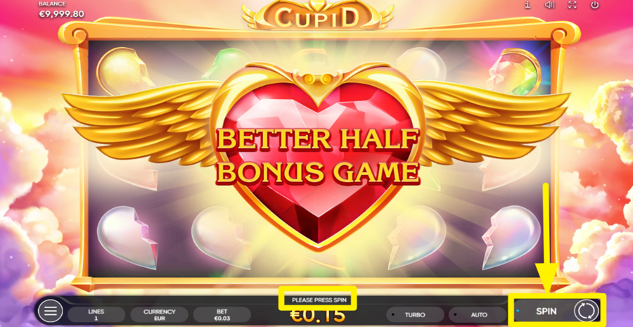 Cupid Better Half Bonus Game