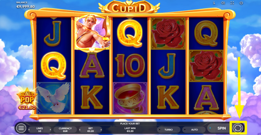Cupid Spin Button