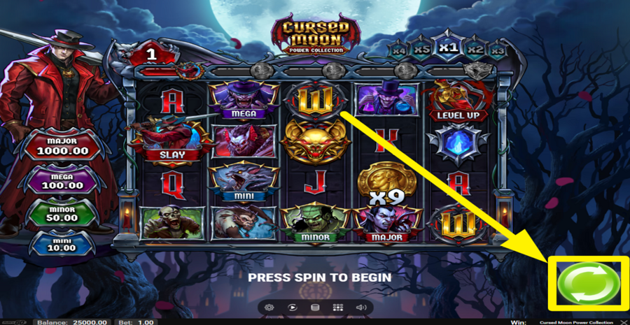 Cursed Moon Power Collection Spin