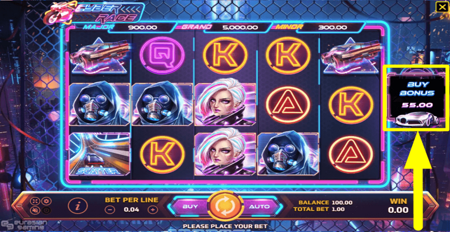 Cyber Race Buy Bonus Feature