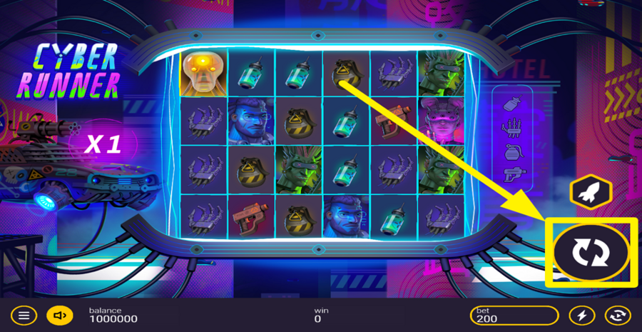 Cyber Runner Spin