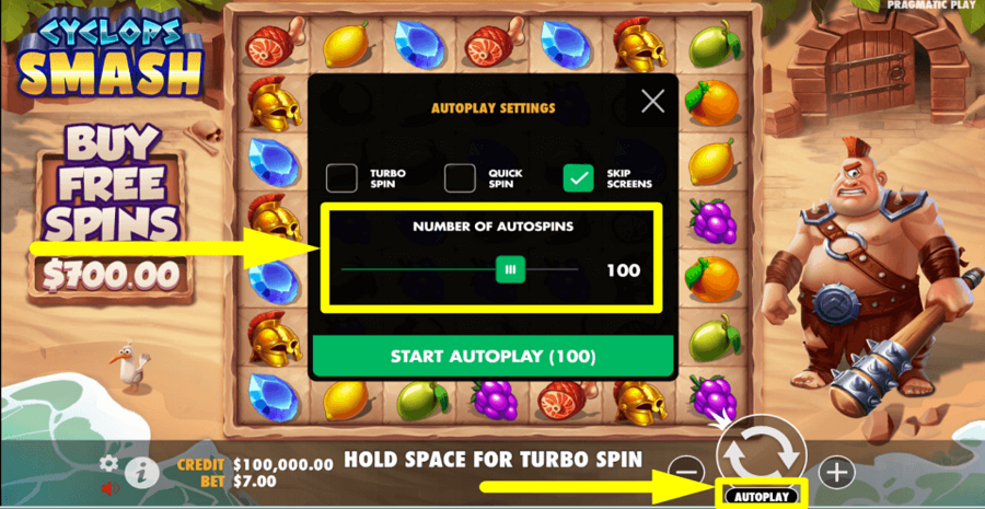 Cyclops Smash Autoplay Feature