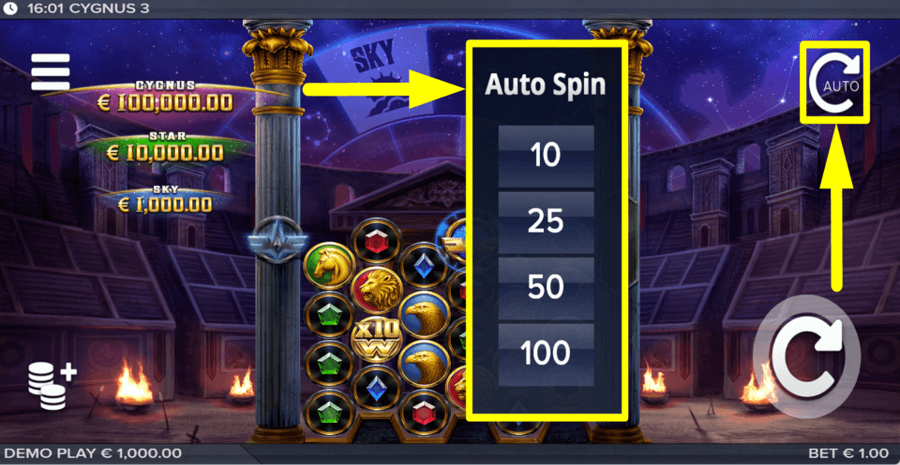 Cygnus 3 Autoplay Feature