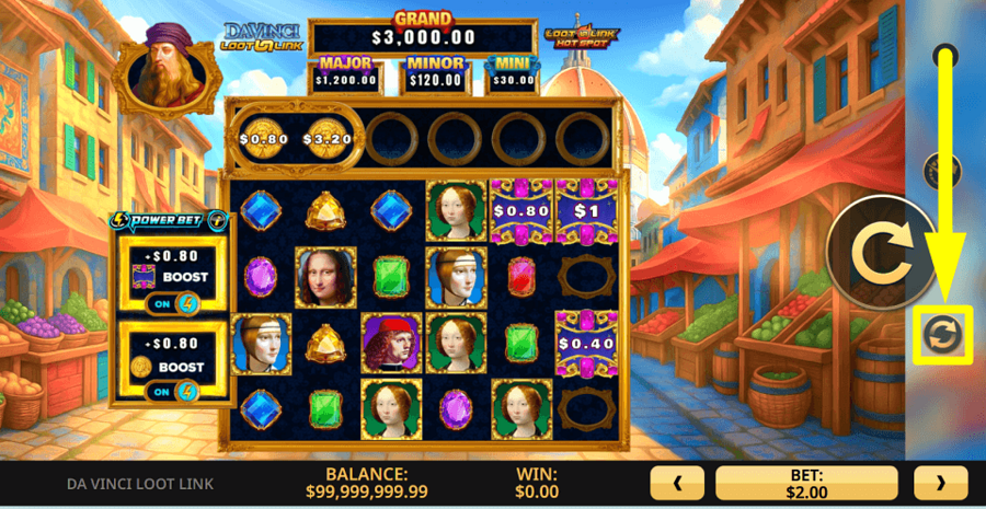 Da Vinci Loot Link Autoplay Feature