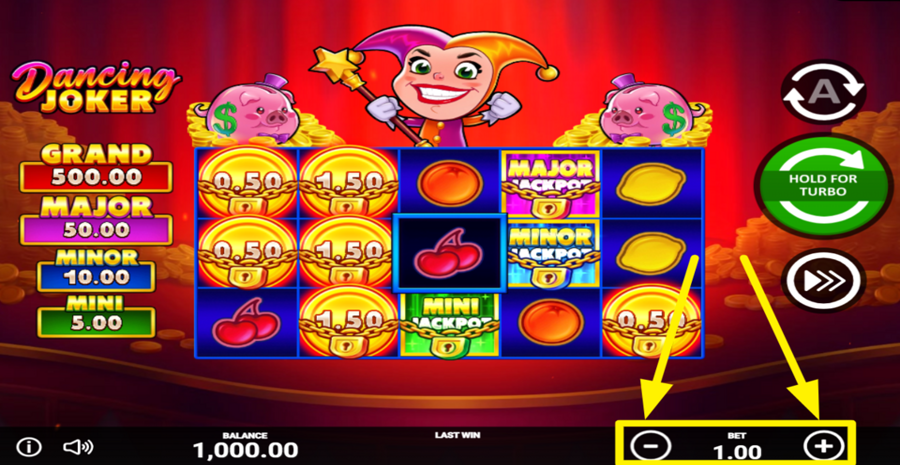 Dancing Joker Adjust Bet