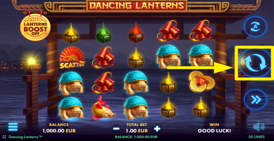 Dancing Lanterns Spin Button