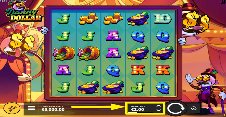 Danny Dollar Adjust Bet