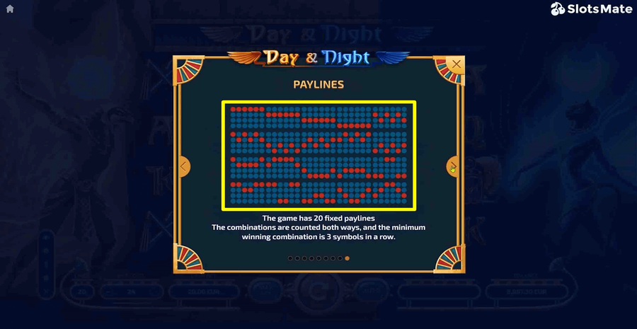Day And Night Paylines