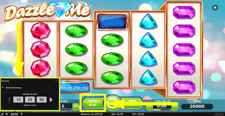 Dazzle Me Autoplay Feature