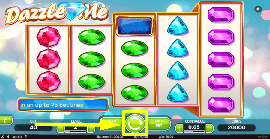 Dazzle Me Spin Button