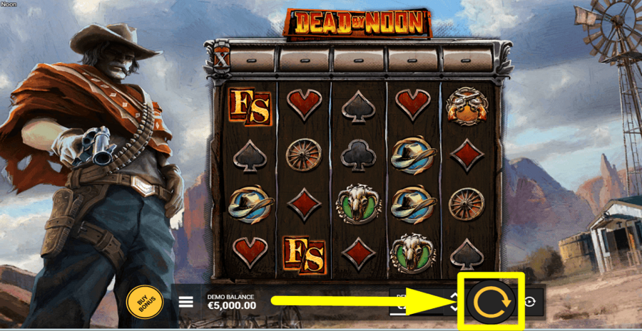Dead By Noon Spin Button