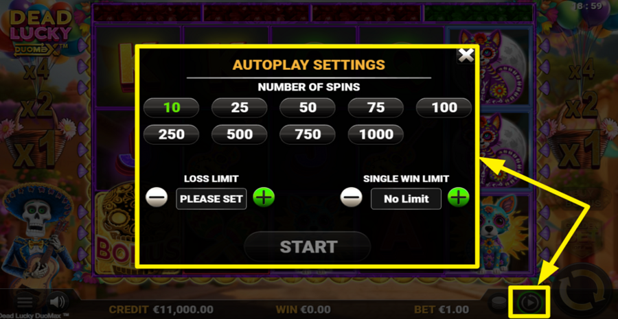 Dead Lucky Duomax Autoplay