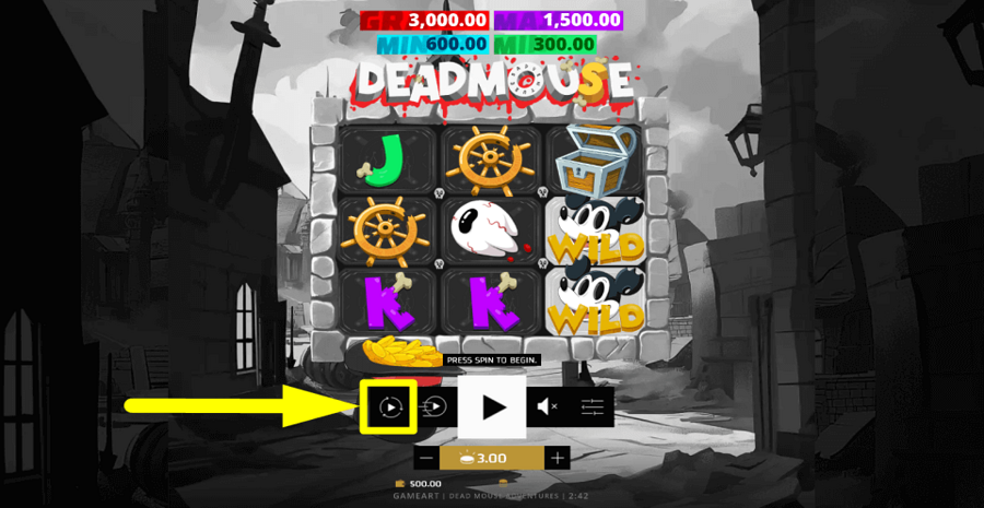 Dead Mouse Adventures Autoplay Feature