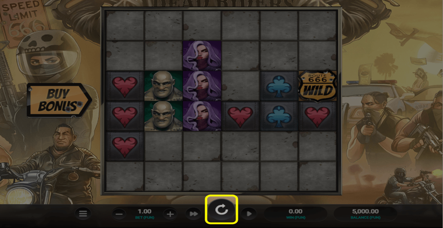 Dead Riders Trail Spin Button