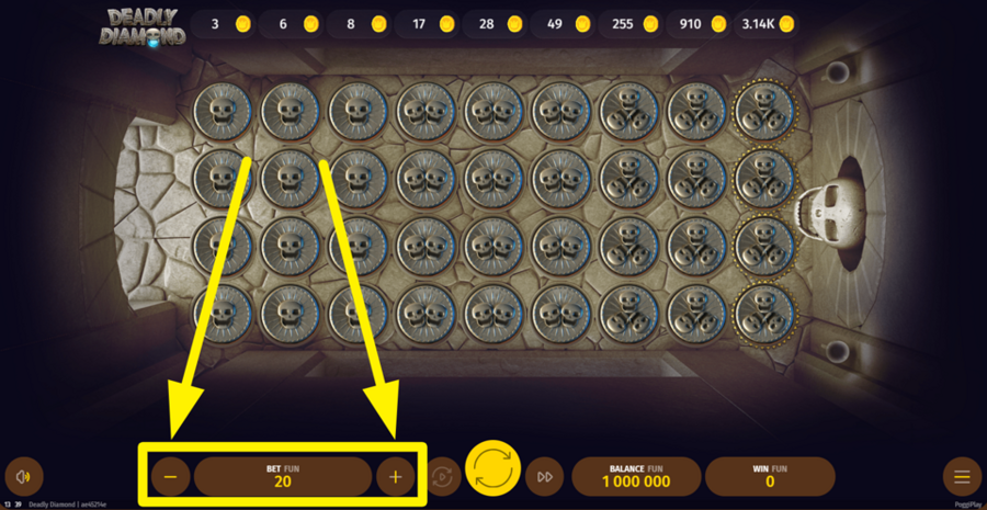 Deadly Diamond Adjust Bet