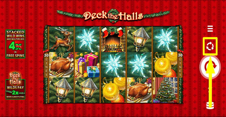 Deck The Halls Autoplay Feature
