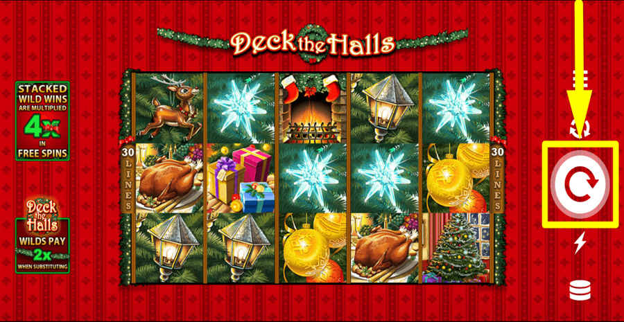 Deck The Halls Spin Button
