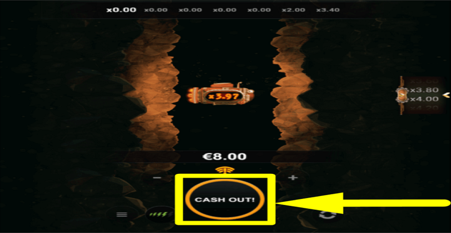 Deep Rush Cash Out Button