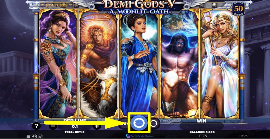 Demi Gods V A Moonlit Oath Spin Button