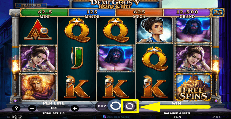 Demi Gods V Hold And Hit Autoplay Feature
