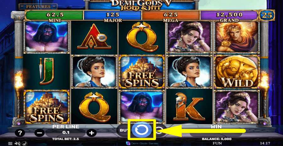 Demi Gods V Hold And Hit Spin Button