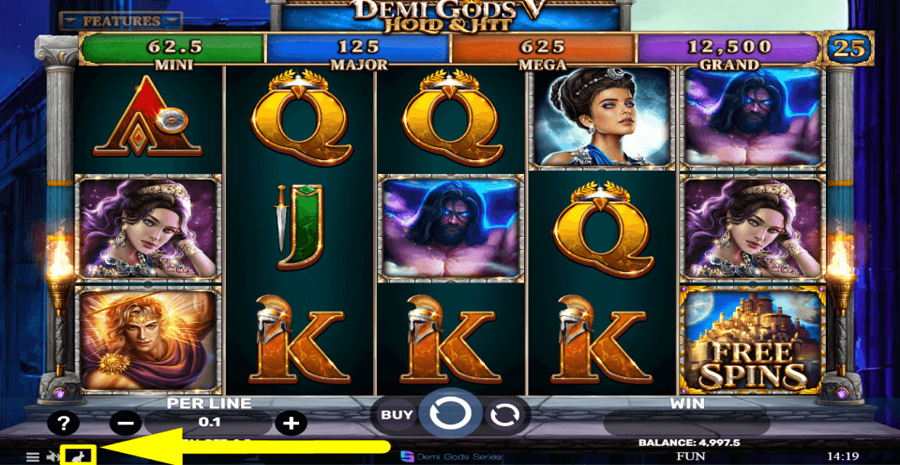 Demi Gods V Hold And Hit Turbo Feature