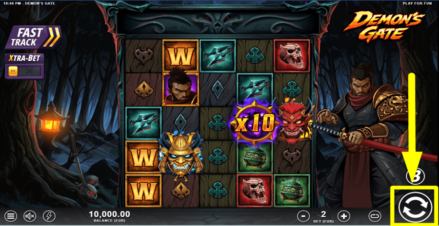 Demons Gate Spin Button