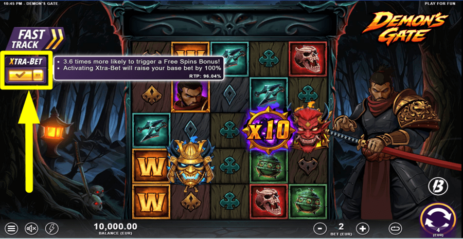 Demons Gate Xtra Bet Feature