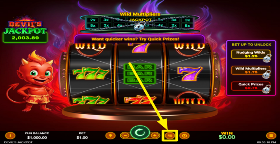 Devils Jackpot Max Bet
