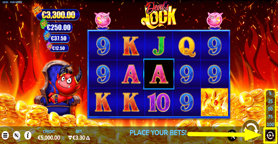 Devils Lock Autoplay Feature