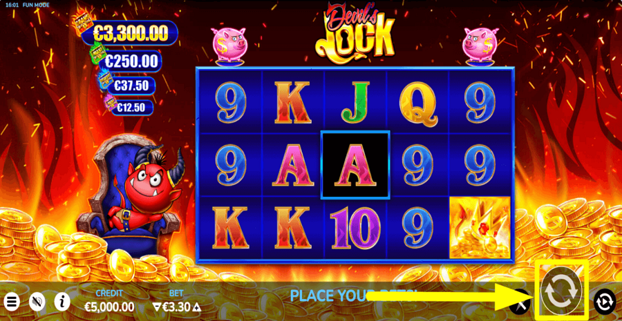 Devils Lock Spin Button