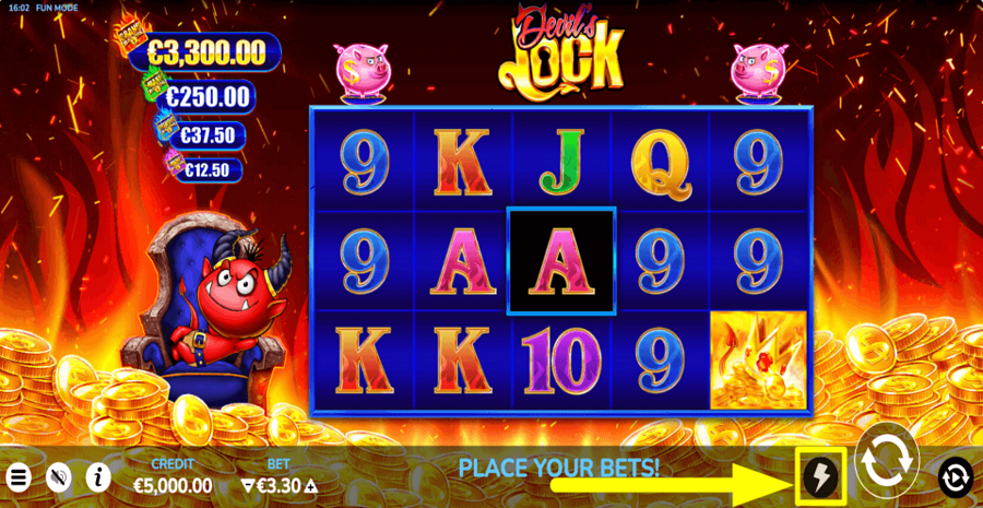 Devils Lock Turbo Mode Feature