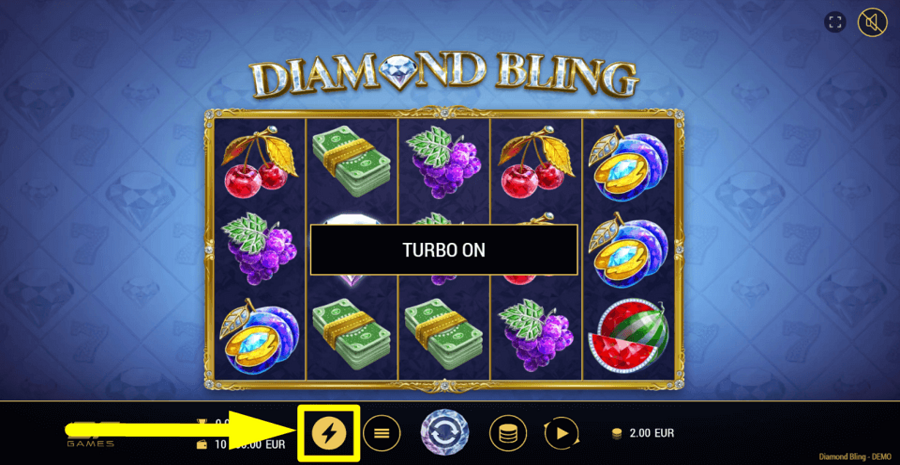 Diamond Bling Turbo Feature