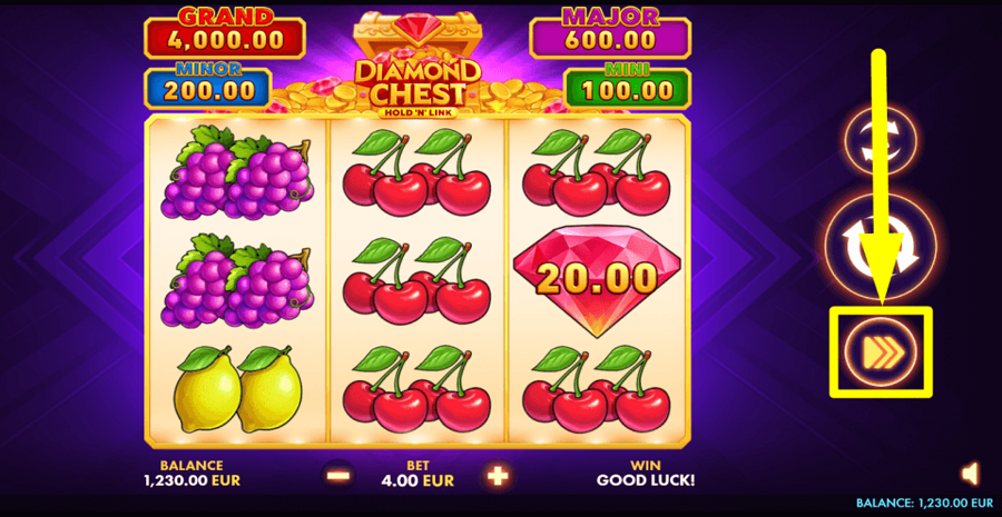 Diamond Chest Hold N Link Turbo Feature