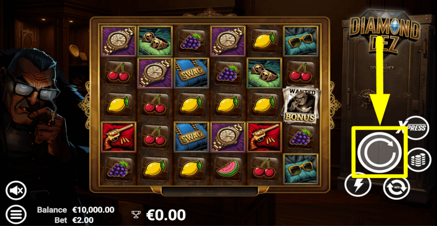 Diamond Dez Spin Button