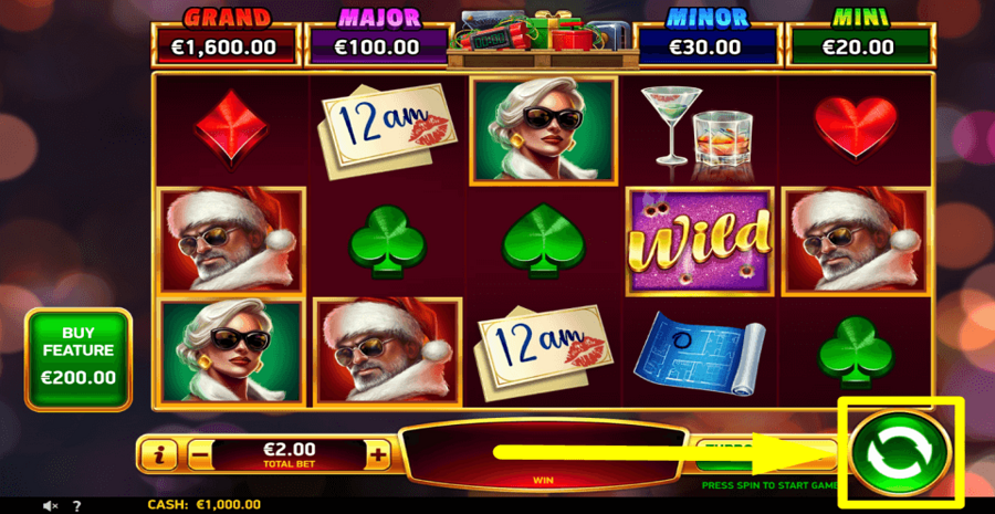 Diamond Explosion Christmas Tango Spin Button