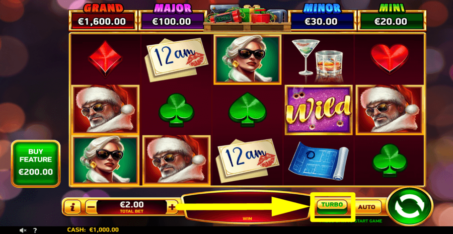 Diamond Explosion Christmas Tango Turbo Feature