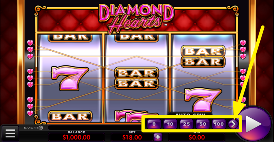 Diamond Hearts Autoplay