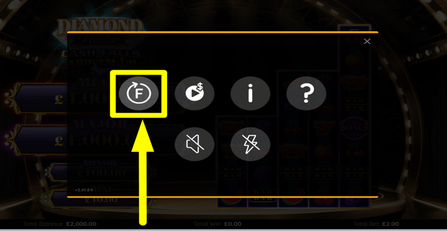 Diamond Hunter Cash Falls Bonus Feature