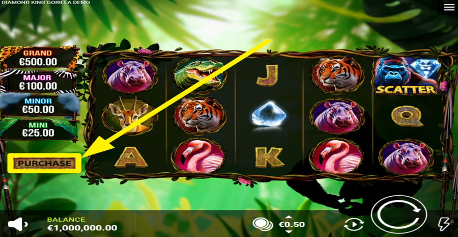 Diamond King Gorilla Buy Bonus